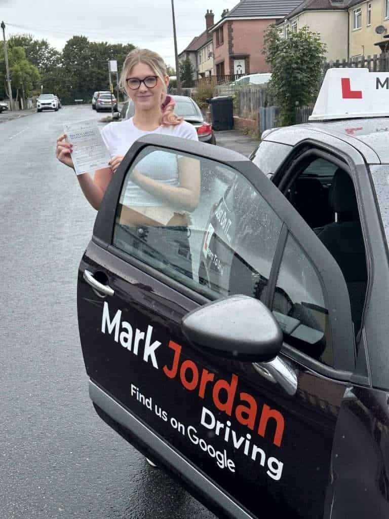 Driving instructors in Swadlincote Nevaeh passing her driving test