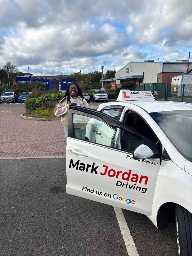 Driving lessons in Swadlincote Demi passes driving test with Mark Jordan Driving School