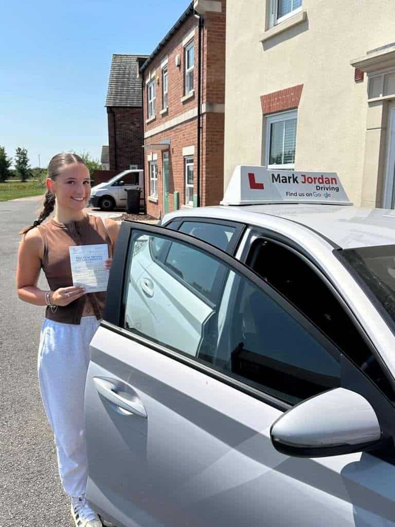 Gerogia-of-Burton-Passing-her-driving-test-with-Mark-Jordan-Driving-School-rotated