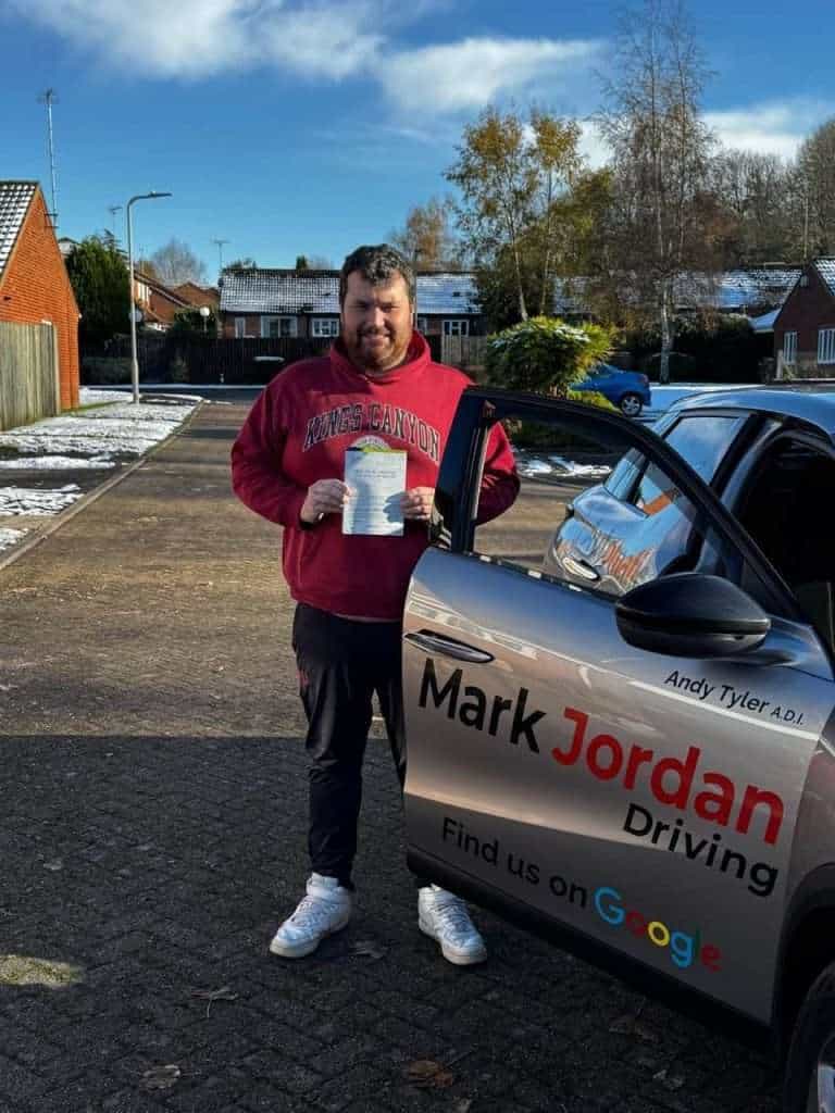 Mark Jordan driving